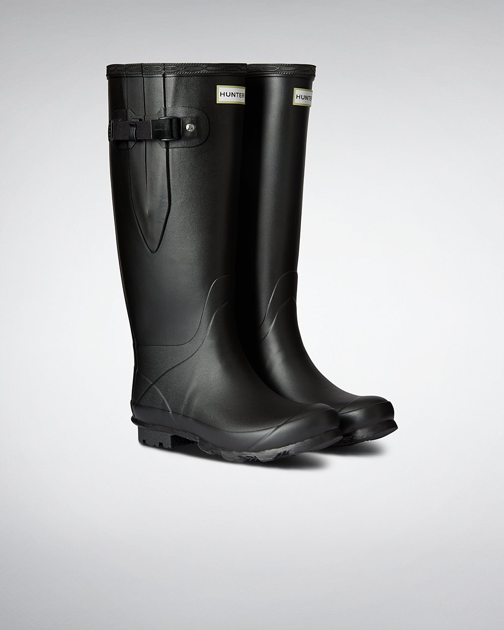 Bottes Larges Hunter Norris Field Femme Noir LYCNQSK-70